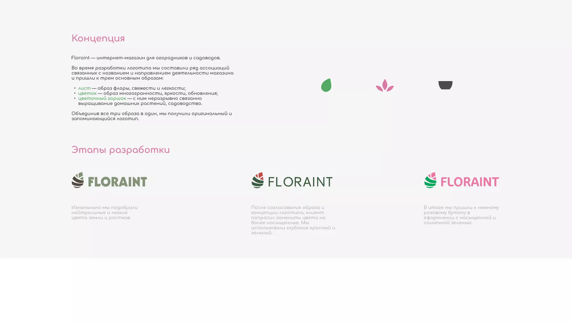 Создание логотипа и интернет-магазина «FLORAINT» в Камбарке