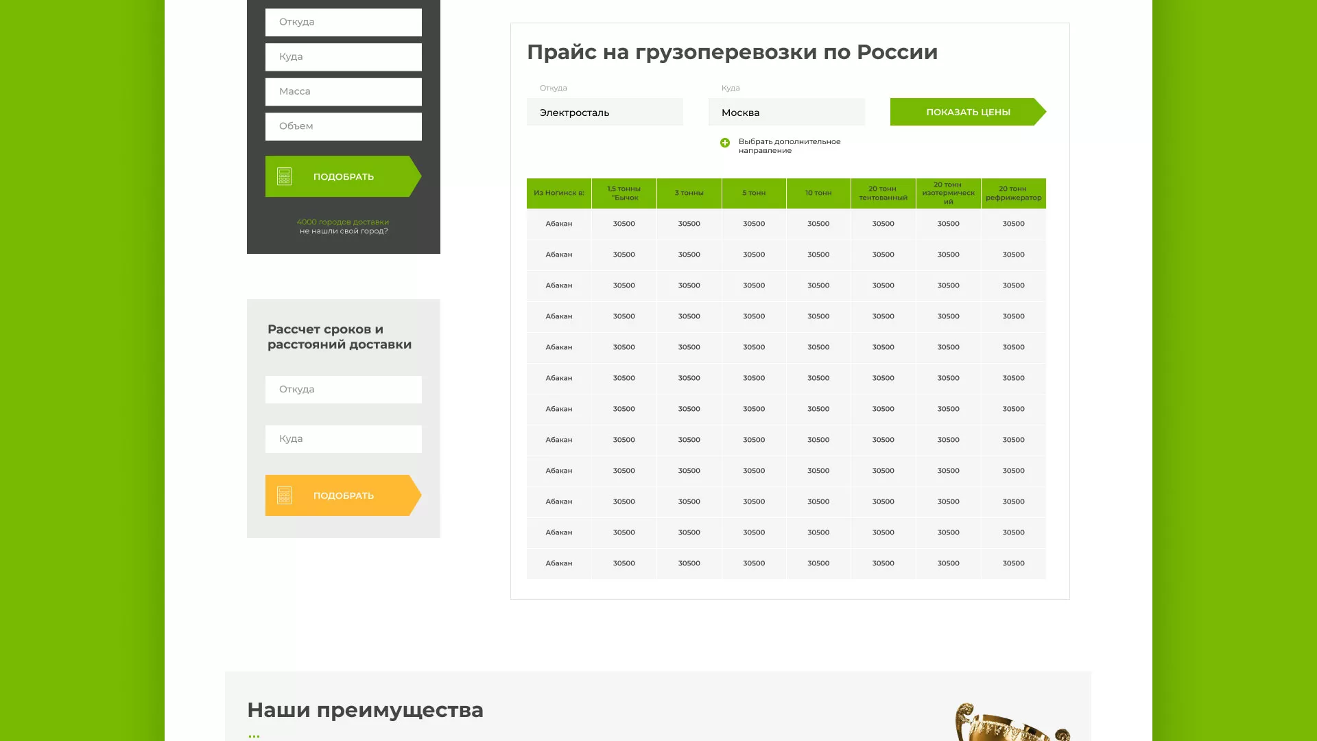 Разработка логотипа и сайта компании «Инком-Логистика» в Камбарке