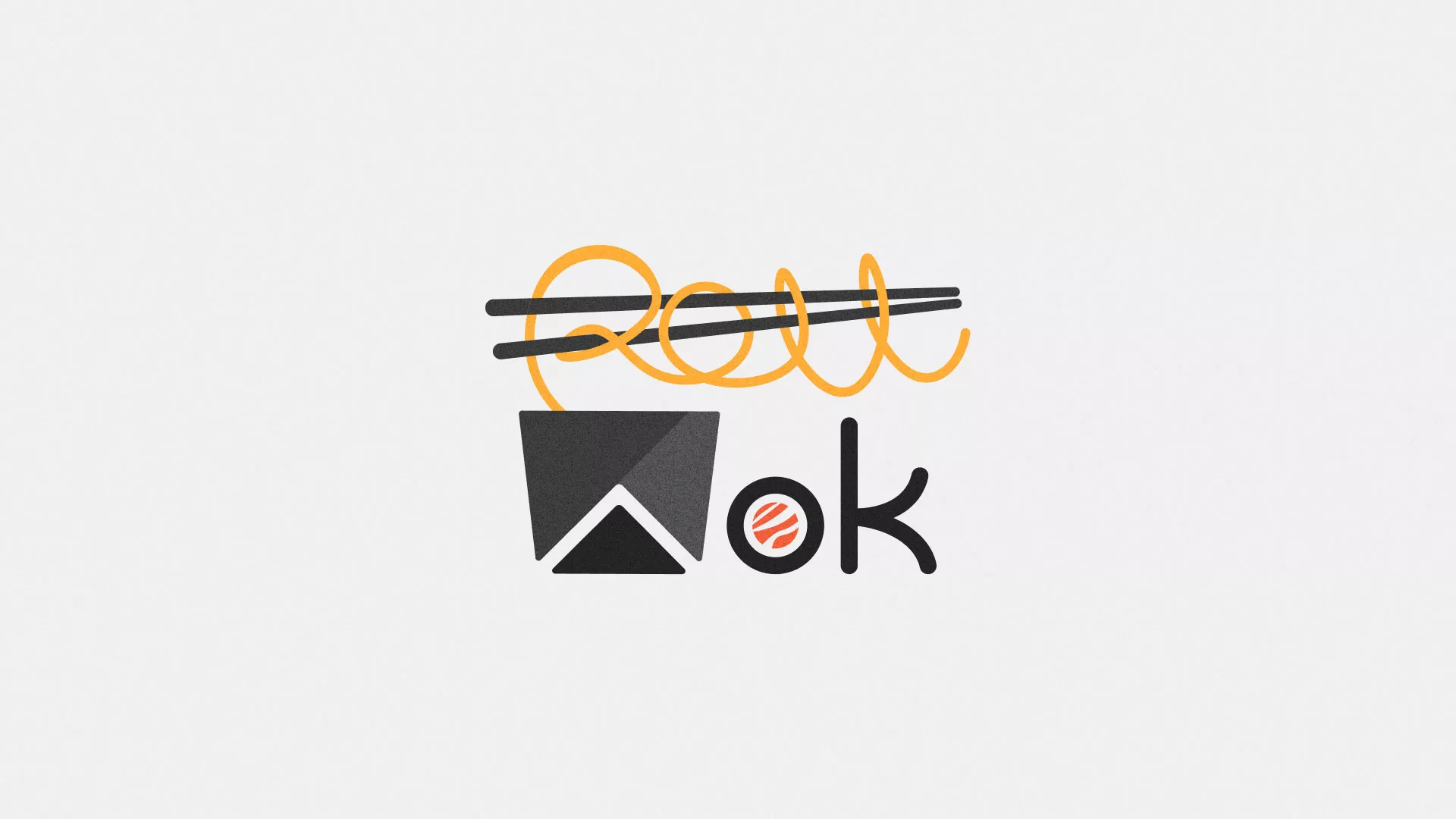 Разработка логотипа в Камбарке для суши-бара «Roll Wok Club»